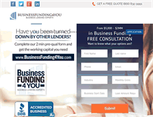 Tablet Screenshot of businessfunding4you.com